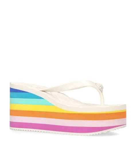 kurt geiger rainbow wedges.